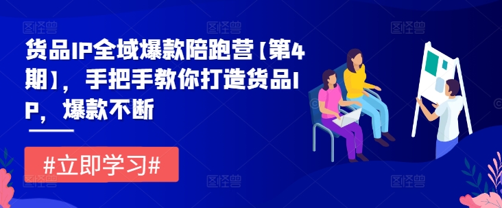 货品IP全域爆款陪跑营【第4期】，手把手教你打造货品IP，爆款不断-木木创业基地项目网