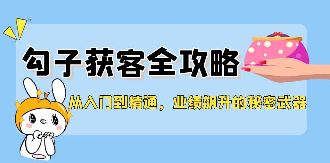 （12247期）从入门到精通，勾子获客全攻略，业绩飙升的秘密武器-木木创业基地项目网