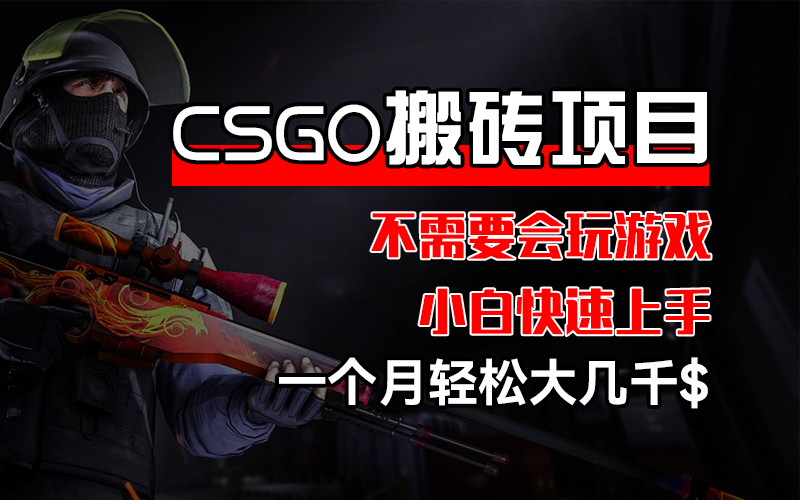 （12332期）CSGO 装备搬砖项目，操作简单，不需要会玩游戏，小白也能快速上手，一…-木木创业基地项目网