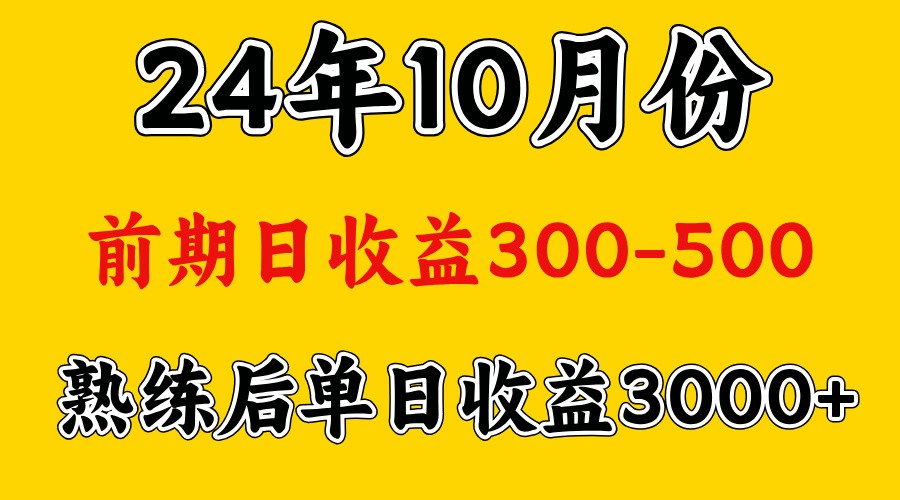 高手是怎么赚钱的.前期日收益500+熟练后日收益3000左右-木木创业基地项目网