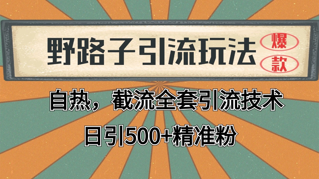 抖音小红书视频号全平台引流打法，全自动引流日引2000+精准客户-木木创业基地项目网