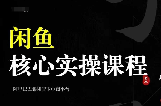 2024闲鱼核心实操课程，从养号、选品、发布、销售，教你做一个出单的闲鱼号-木木创业基地项目网