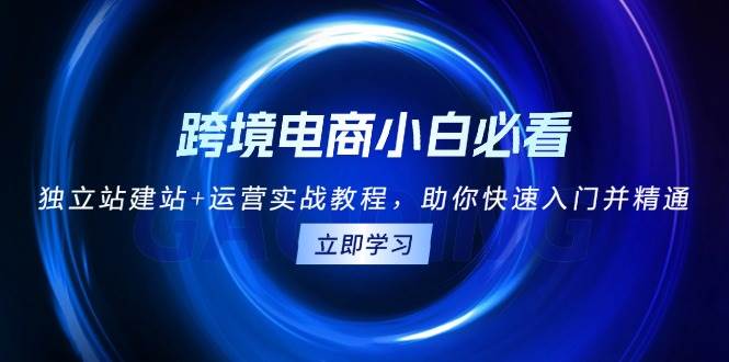 跨境电商小白必看！独立站建站+运营实战教程，助你快速入门并精通-木木创业基地项目网