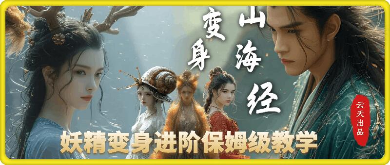 云天AI山海经变身视频教程，妖精变身进阶保姆级教学-木木创业基地项目网