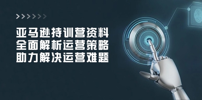 （14033期）亚马逊持训营资料，全面解析运营策略，助力解决运营难题-木木创业基地项目网