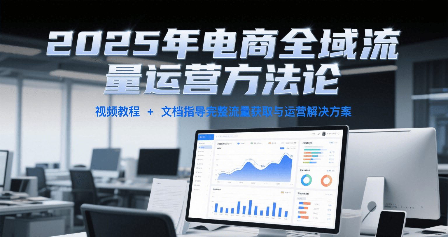 2025年电商全域流量运营方法论，视频教程+文档指导完整流量获取与运营解决方案-木木创业基地项目网